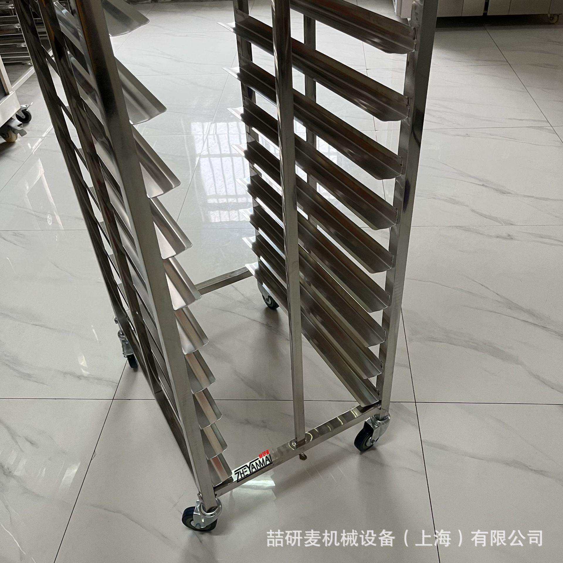 不锈钢饼盘架子 片状烤盘架铝合金封闭式推车架子物料周转车