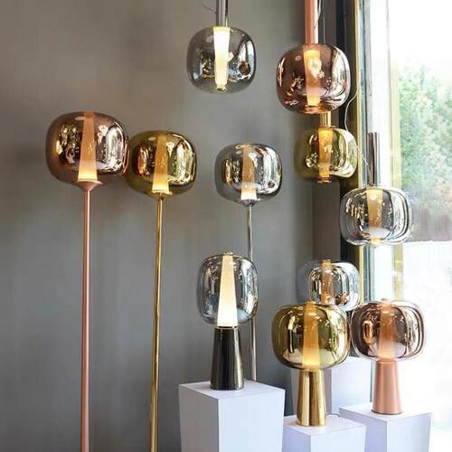 北欧现代简约吊灯轻奢创意客厅卧室床头样板房个性设计师玻璃灯