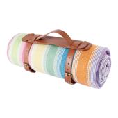 皮革绑带野餐垫防潮垫户外地垫野外露营沙滩草坪垫加厚防水野餐布