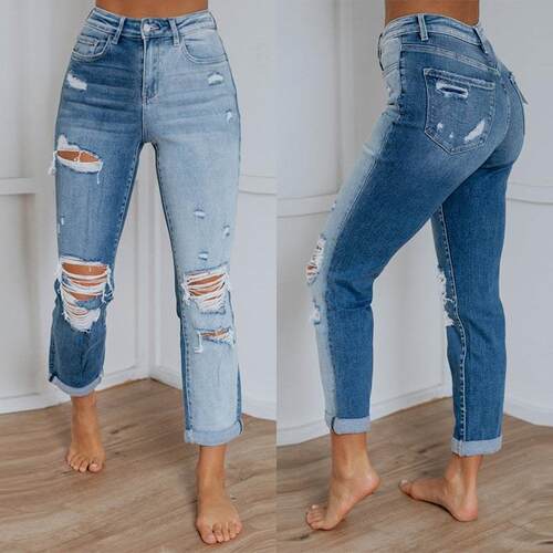 Bitter Sweet Rise Skinny Destroy Jeans High
