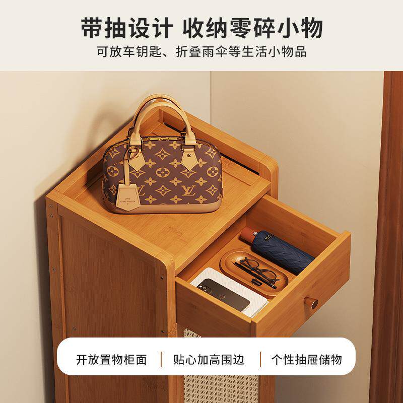 楠鞋竹架子家用门口外多层简易鞋架器神入户0001鞋新柜室内楼道款