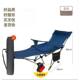 钓鱼折叠躺椅椅子批发可露营可坐高背调节户外便携式 月亮四档躺椅