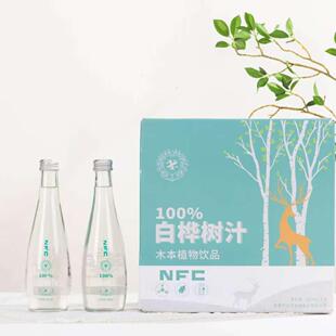 林都伊春白桦树100%原汁无添加桦树汁木本植物饮料桦树水320ml*6
