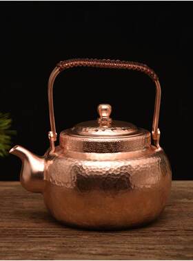铜六福纯手工铜壶 铜茶壶 家用烧水壶 沏茶铜壶 加厚小铜壶商用