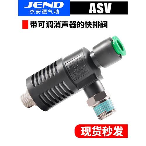 ASV310F-01-06S快速排气节流阀ASV410F-02-08S/ASV510F-03-10S