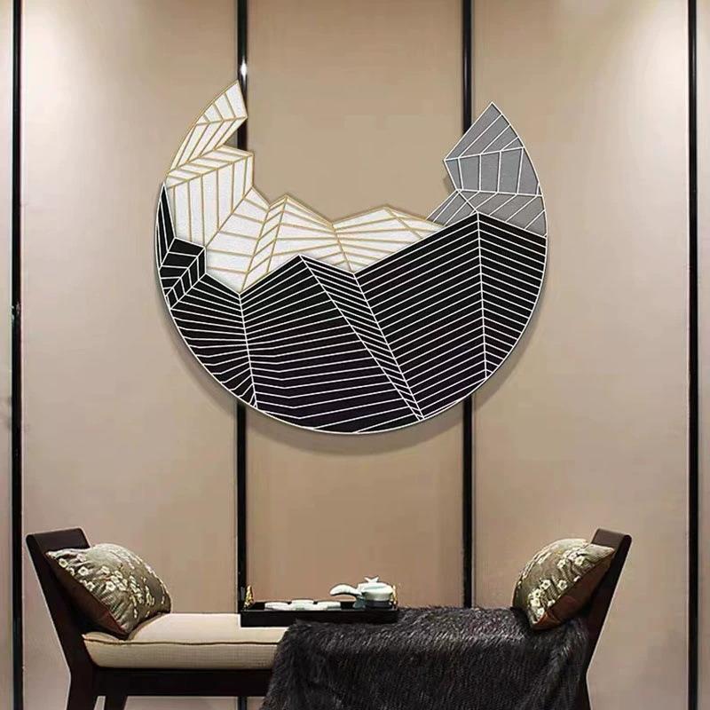创意不规则雕刻装饰画走廊过道3d立体实物壁画客厅样板房软装挂画