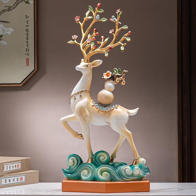 采购产品地板装饰，吸引财富，麋鹿，家居配件，客厅电视柜，墙柜