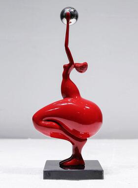 玻璃纤维抽象人物客厅摆件创意现代雕塑结婚酒店样板房装饰家居饰