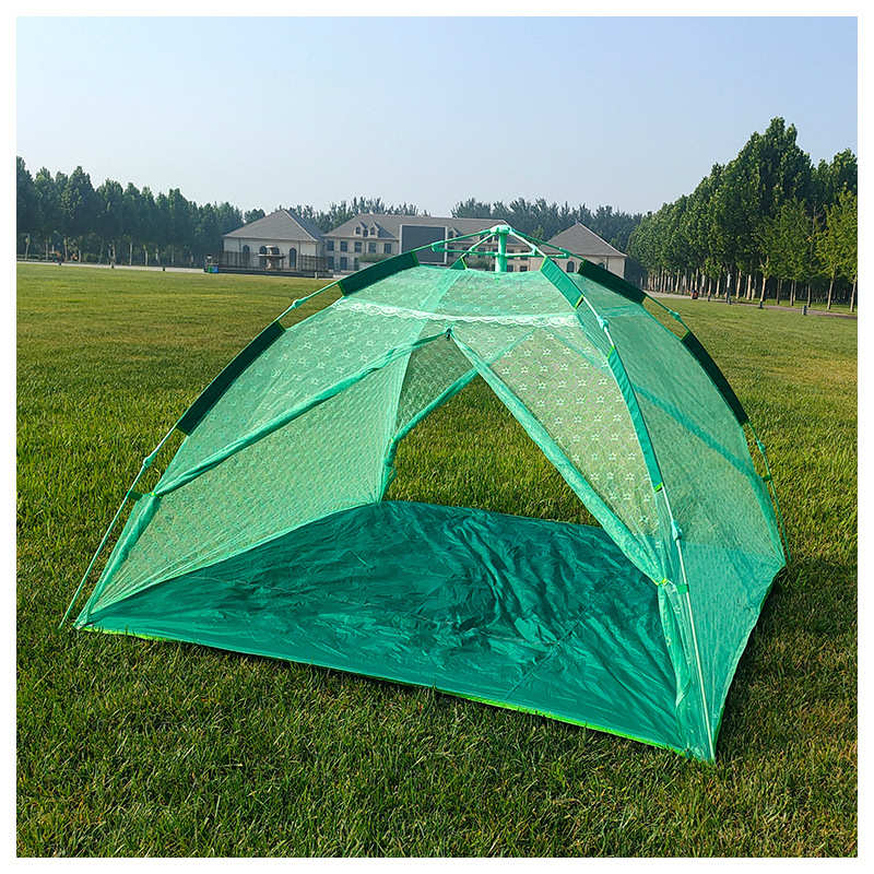 网纱帐篷自动帐篷户外野营速开双人露营夏季防蚊虫家用室内蚊帐