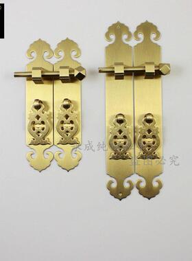 明清家具五金铜件柜门拉手 新中式拉手 直条拉手 如意头拉手YC301