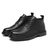 英伦风潮流皮靴男短靴加绒 丁士高帮鞋 高档马靴帮男中鞋 秋男冬新款