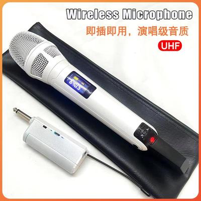 定制款kk205麦克风明星同款K歌声卡直播户外音响skm9000无线话筒