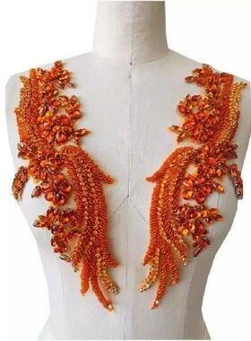 Handmade Appliqued Shiny Beading Diamond Apparel Decoration