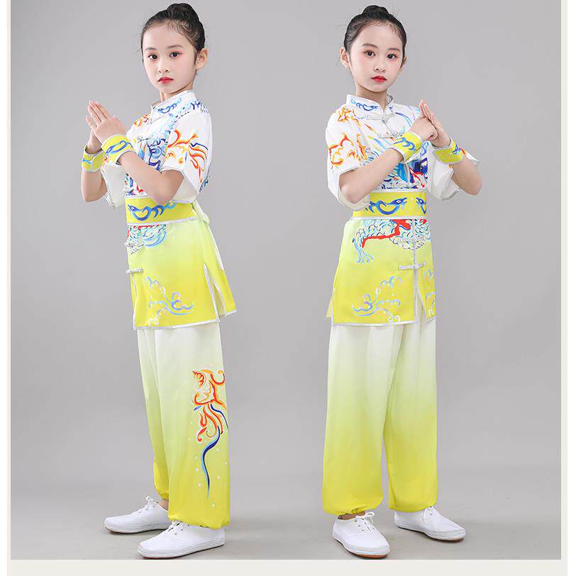 正品新中儿童武术表演服装武术比赛，体检比，青，少年太极表赛式