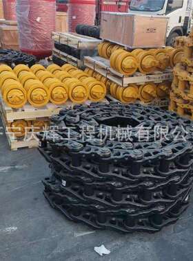 挖掘机SY75C-9履带板支重齿75C-9轮驱动引紧导轮链条涨弹簧底盘