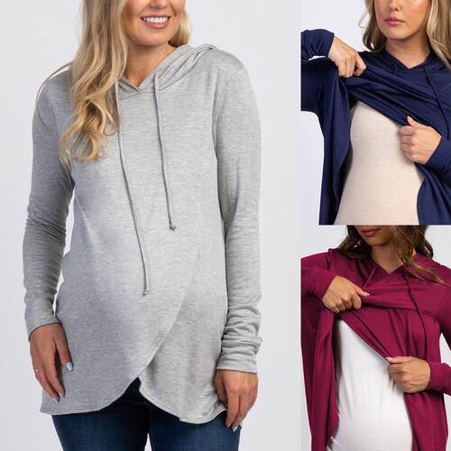 Women's long sleeved hooded sweatshirt