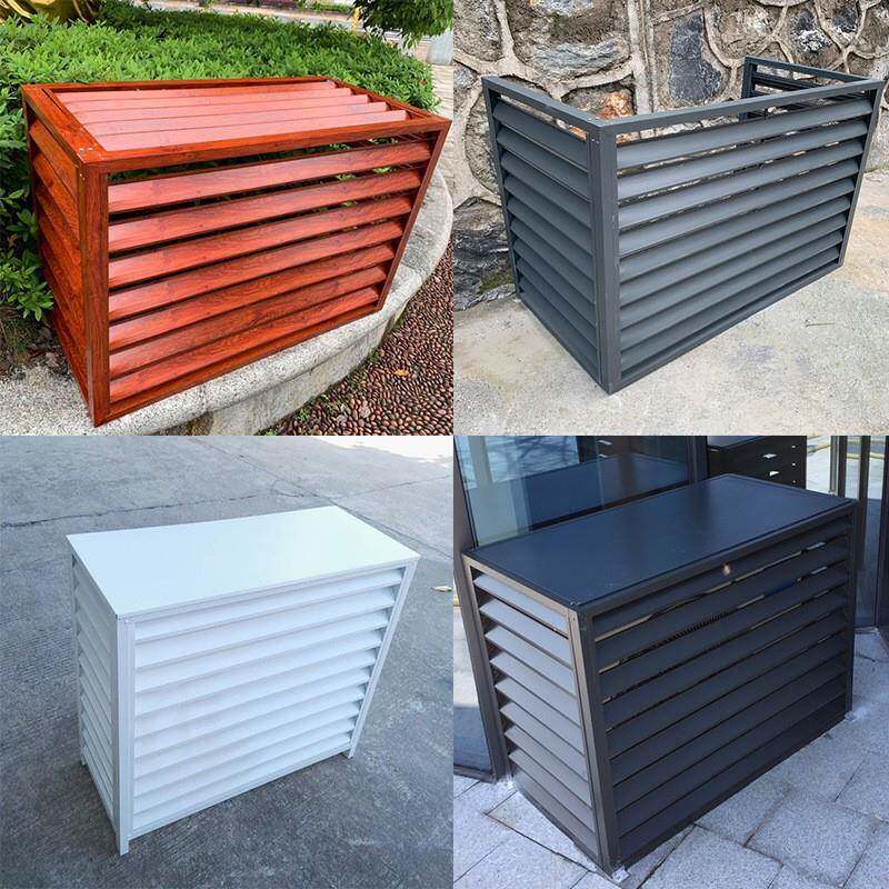 暖气挡板地暖家用铝合金百叶窗格栅罩防水防晒外墙遮挡分水器