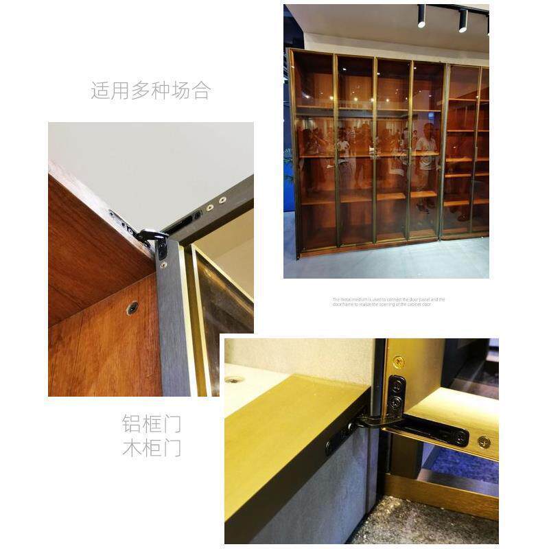 极简铝框玻璃门重型天地铰链暗藏式液压缓冲门铰特殊合页木门隐藏