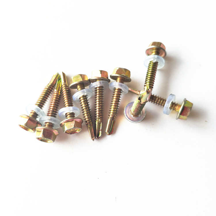 司 六角钻自瓦六角钻螺丝钉自钢钉彩外钻燕尾 攻尾华外螺钉尾