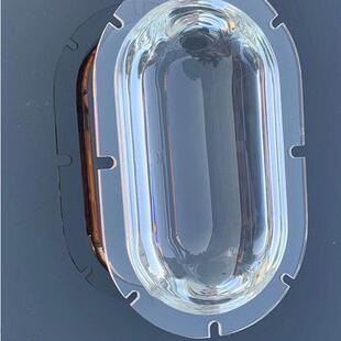 酒店居家灯饰水晶配件椭圆玻璃透镜水晶光学挂饰水晶灯玻璃透镜灯