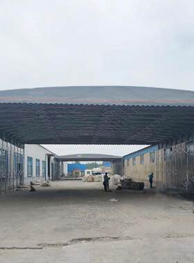 整体移动保温棚桥梁养护棚建桥户外移动伸缩蓬抗风防晒防雨雪