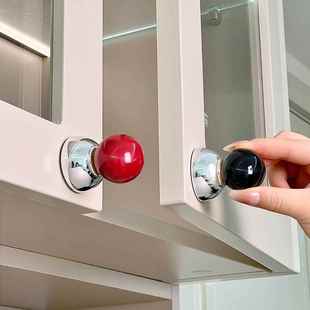 新款吸盘柜门拉手免打孔抽屉手柄冰箱门玻璃推拉门移门橱柜门把手