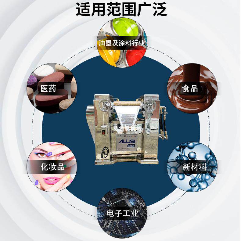 磨机细度更细三锟研膏料体液态物料三机涂JQW颜料研磨机辊设备厂