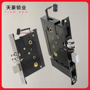 锁体创佳锁芯斜舌反锁保险方舌侧饰板酒店宾馆电子门锁同创智能锁