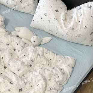 a类母婴级双层纱纯棉被套单件150x200x230全棉被罩纱布四件套双人