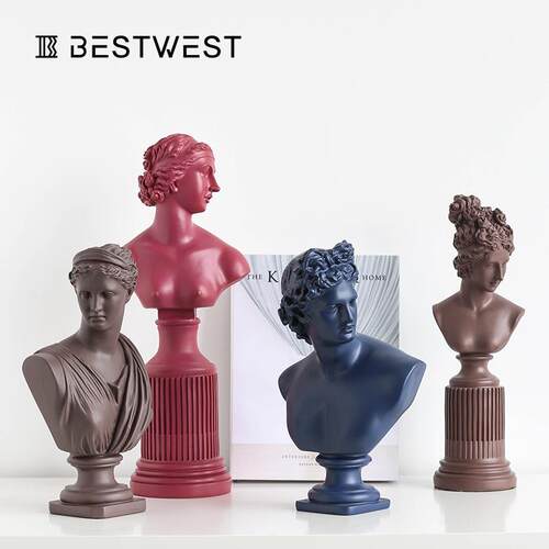 Best west 北欧维纳斯人像圣母树脂雕塑艺术模特工艺品样板间摆件