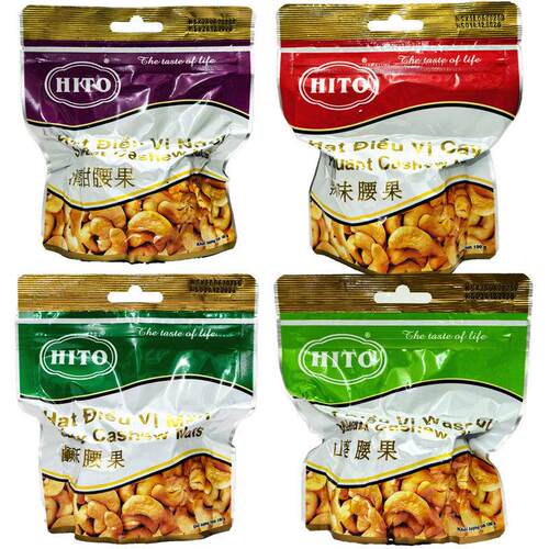 越南原装HITO忆林山葵咸酥辣味清甜去皮腰果100g网红爆款休闲零食