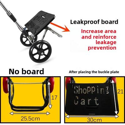 Vegetable shopping cart folding shopping bag basket trolley