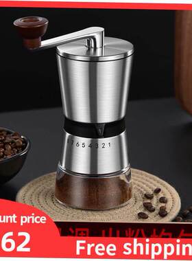 Manual Coffee grinder Stainless steel Burr milling咖啡磨豆机