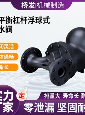 双平衡杆浮球式器蒸汽疏水阀FT疏4428蒸汽水杠热电厂用疏水阀厂家