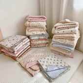 韩全棉风纱布大豆纤维豆豆被可机洗幼芯儿园午apM20240盖被双人保