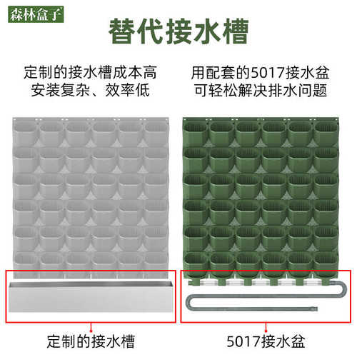 森林盒子5017植物墙花盆一平米套装阳台花园智能灌溉浇水系统全套