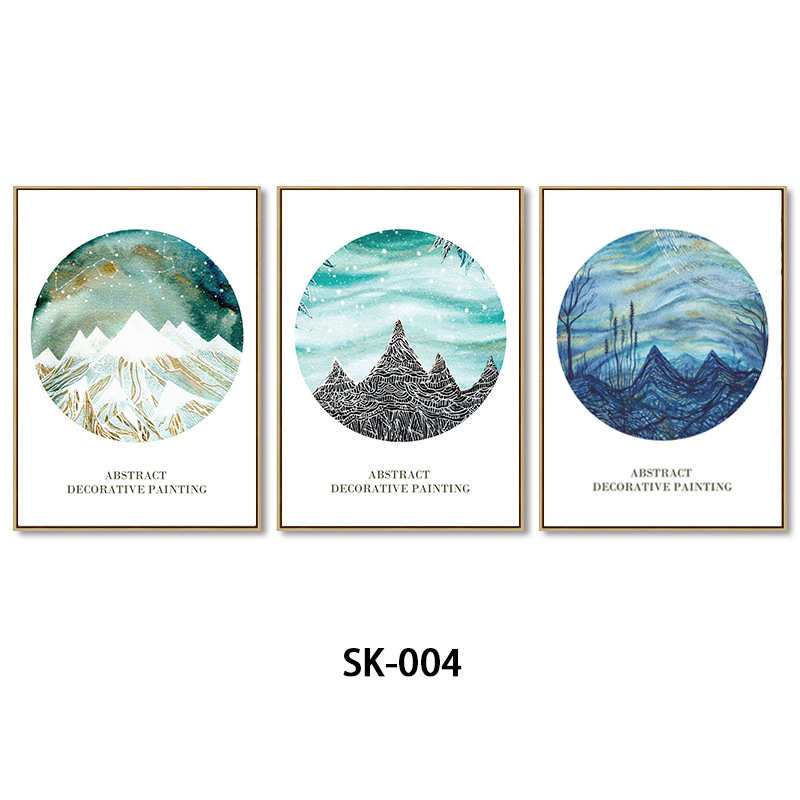 北欧抽象装饰品 酒店沙发背景创意艺术油画 实木玄关挂画装饰画框图片