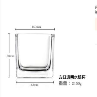 郁金香水培花盆器皿种球花瓶专用盆玻璃风信子圆形长方形鹅卵石子