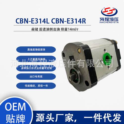 CBN-E314LCBN-E314R液压泵后进油侧出油扁键