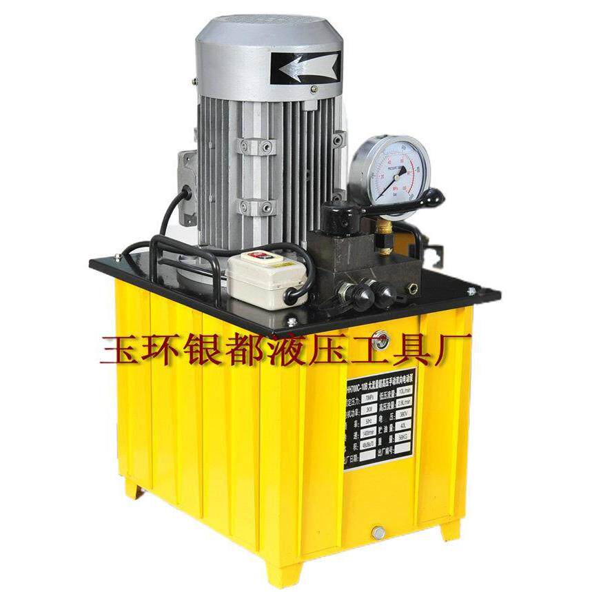 1.5KW大吨位超高压手动双向电动泵ZHH700C-10B 液压油压泵 银都