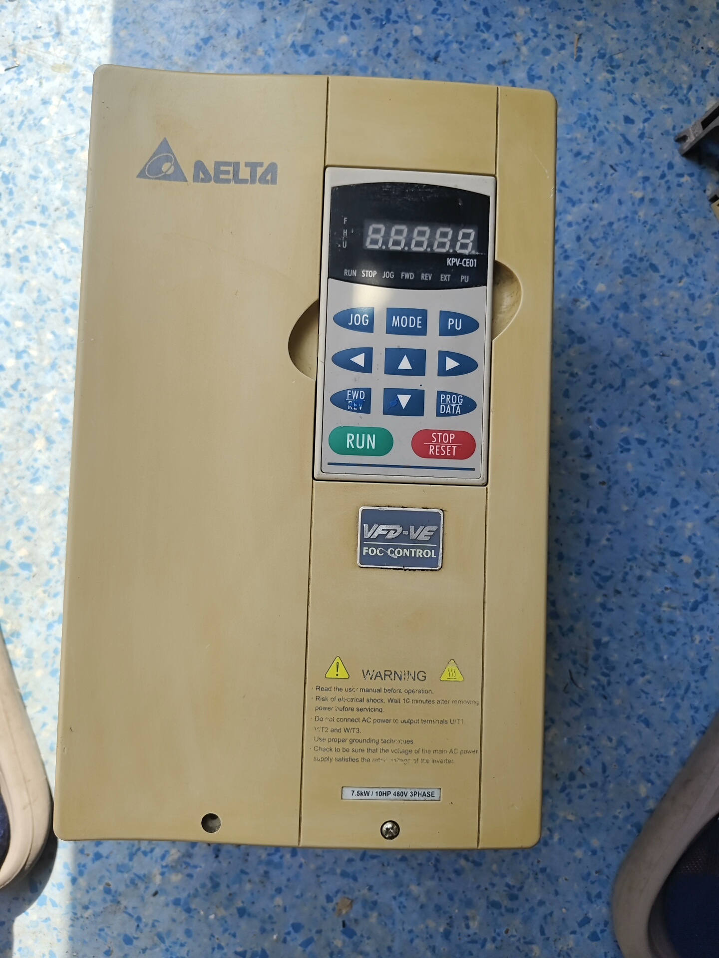 VFD-VE。台达变频器。VFD075V43A-2。二手拆机