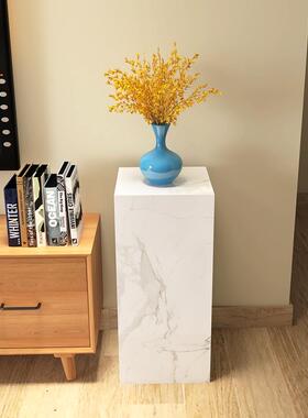 大理石雕塑基础桌入口石板电视柜旁边的地板客厅花架装饰基础桌