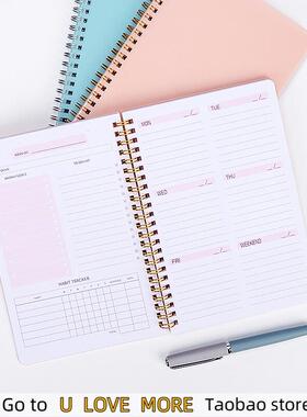 A5 Agenda Planner Notebook Diary Weekly Planner 52 Week Goal