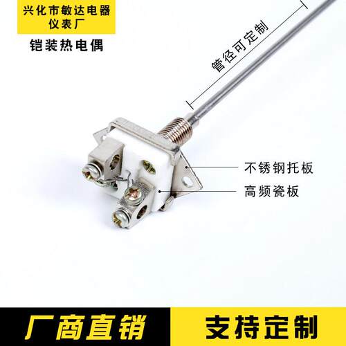 WRNK-101 K型铠装热电偶/简易式热电偶/温度感测器/高温测温监视