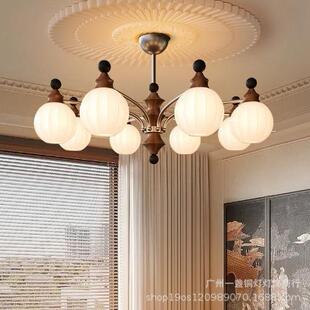 法式 魔豆灯高级感设计师灯具 中古风卧室吊灯复古大厅2026新款