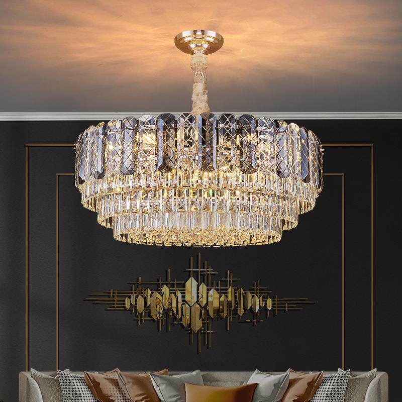 后现代轻奢水晶吊灯客厅灯简约大气餐厅卧室灯2021年新款灯具灯饰