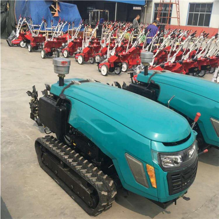 6田开沟体施填肥回一机 遥控式旋耕机 田园园185管理机