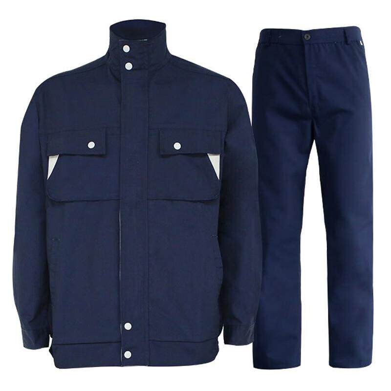 VLEN 耐磨工作服套装1套 男劳保服春秋季加厚电焊工服防烫建筑