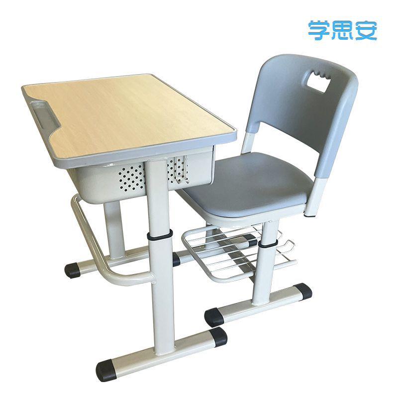简约课桌椅单人书桌学校桌椅套装学生课桌家用儿童学习桌厂家