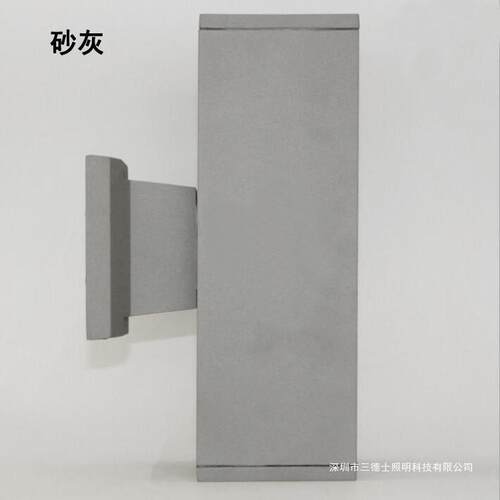 LED户外方形壁灯别墅现代阳台门柱灯酒店外墙壁灯防水双头射灯